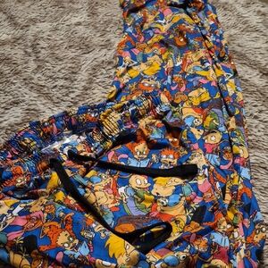 Nickelodeon Blue Cartoon Print Pants